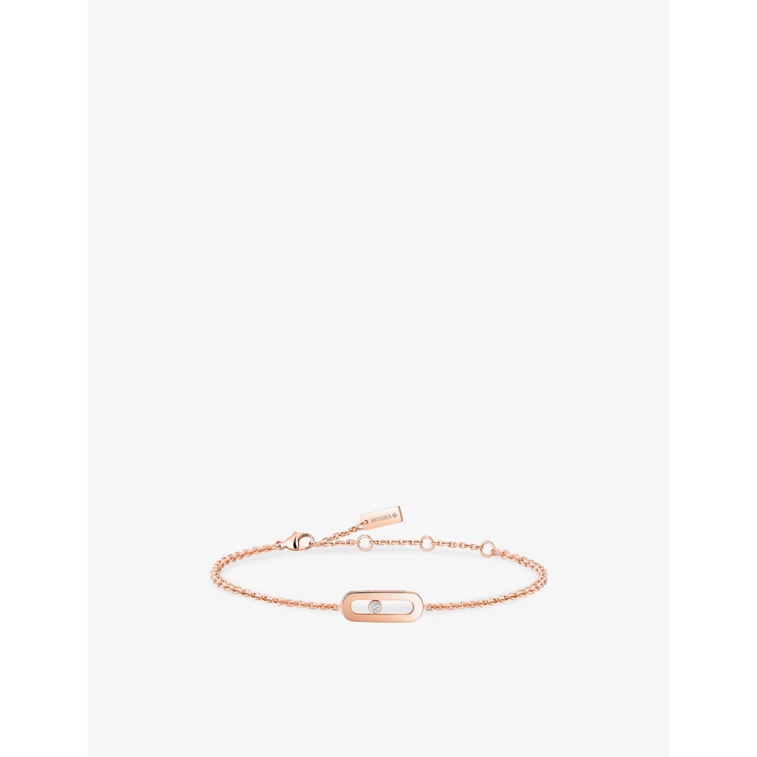 Move Uno 18ct Gold And 0.02ct Diamond Bracelet - PINK