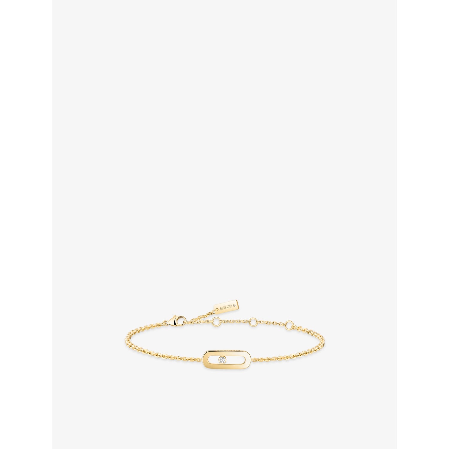 Messika Move Uno 18ct Gold And 0.02ct Diamond Bracelet