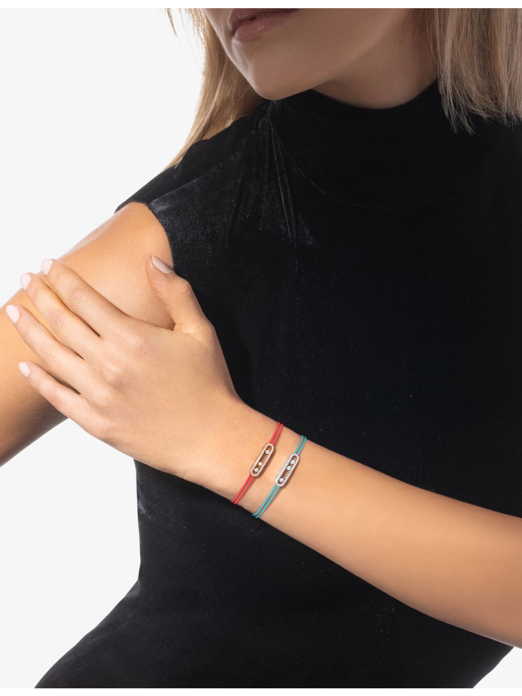 Messika pink pavé diamond bracelet, UK version