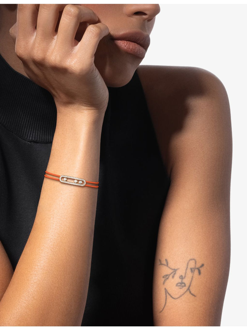 Messika rose gold diamond cord bracelet - British product