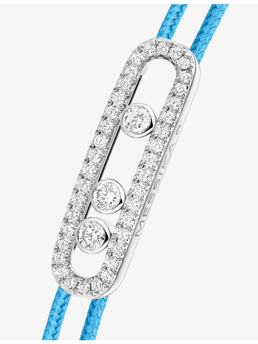 Messika 18ct rose gold 0.26ct diamond cord bracelet, UK version