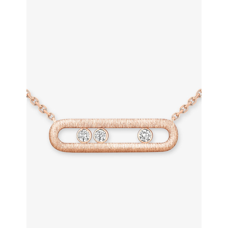 Messika diamond necklace 18ct gold 0.20ct, imported from the UK