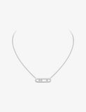 Messika Move Classique Ciselé 18ct Gold and 0.20ct Diamond Necklace
