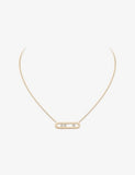 Messika diamond necklace 18ct gold 0.20ct, imported from the UK