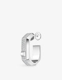 Messika Moderniste Medium Pavé 18ct Gold and 0.30ct Diamond Single Hoop Earring