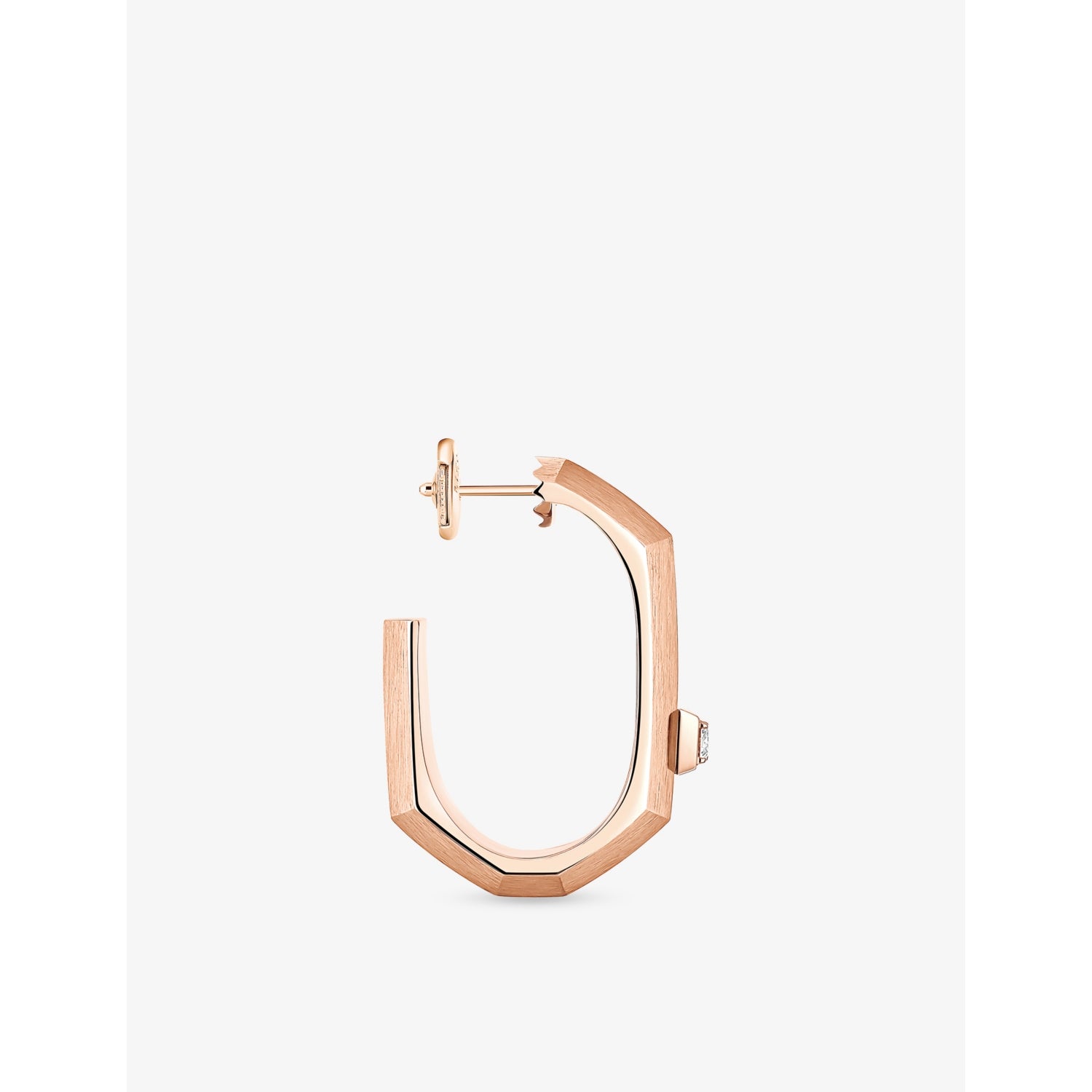 Messika 18ct gold single hoop earring with 0.03ct diamond (British brand)