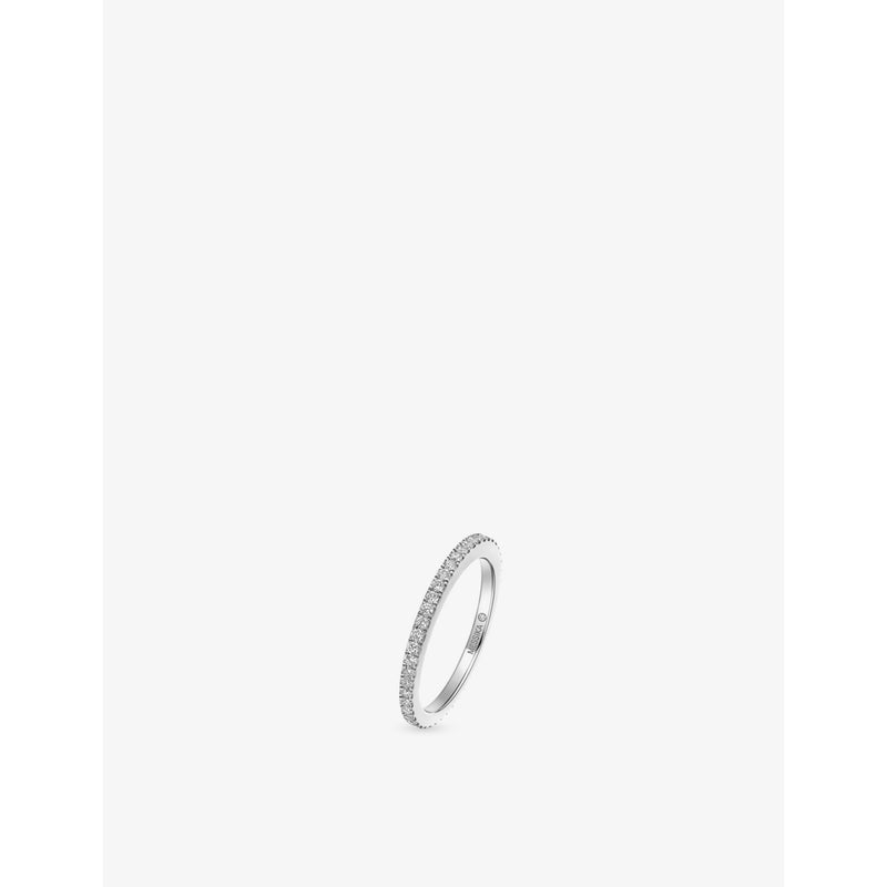 Joy 18ct Gold and 0.40ct Diamond Wedding Ring - PINK - 53mm