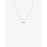 Messika Moderniste Pave Tie 18ct Gold And 0.10ct Diamond Necklace