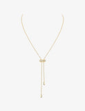 Messika Moderniste Pave Tie necklace 18ct gold 0.10ct diamond - British product