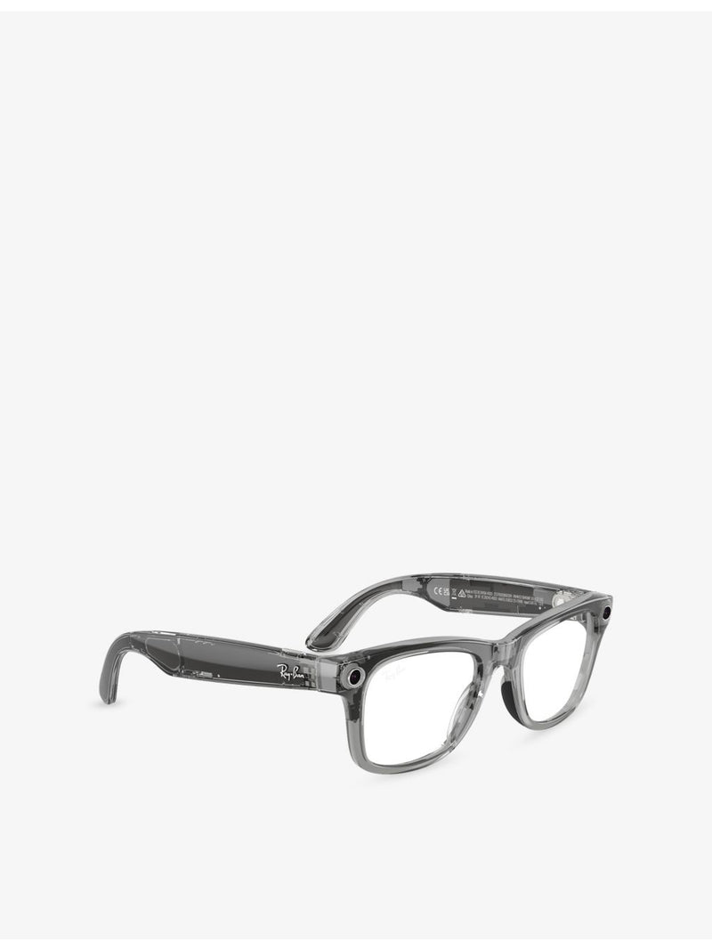 Ray-Ban Wayfarer Meta AI glasses with polarised lenses, UK version