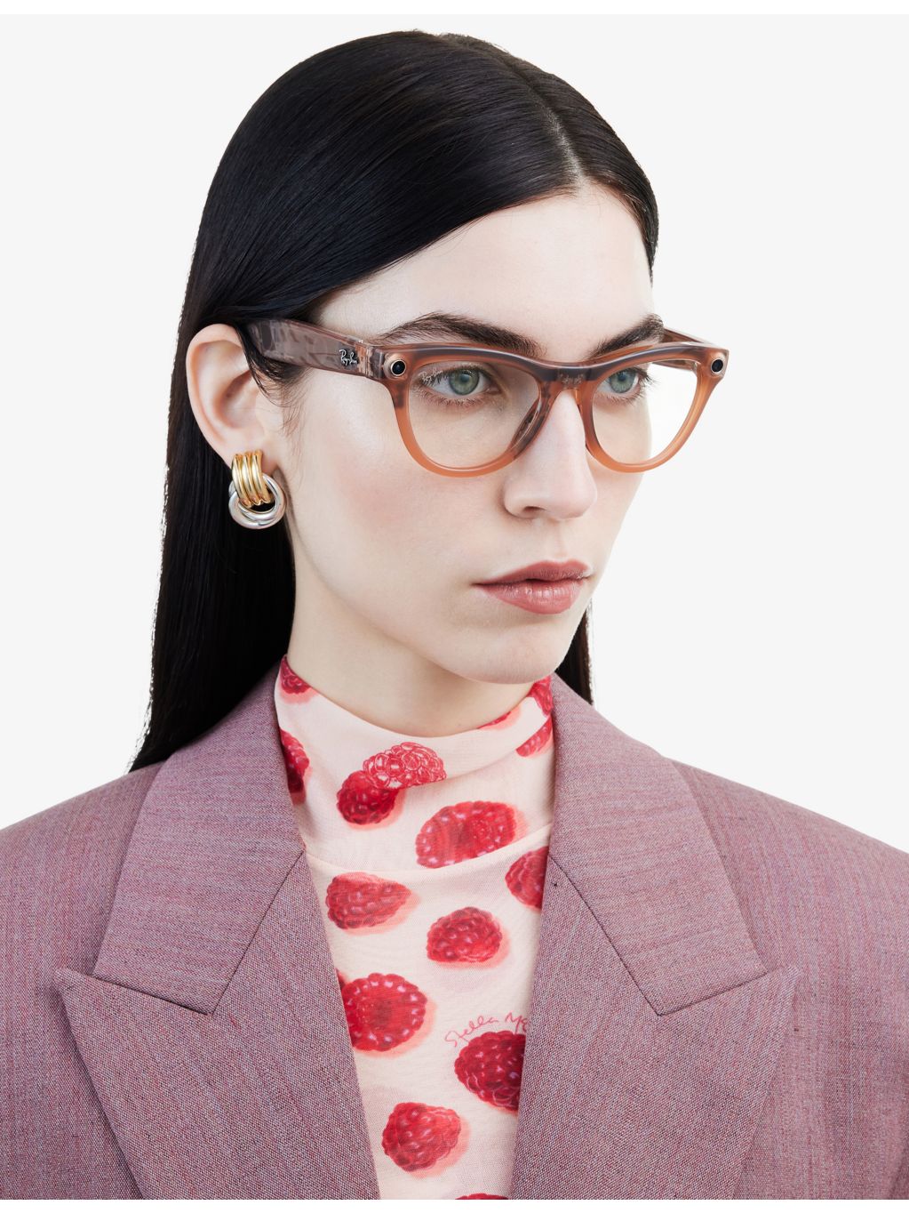 Ray-Ban Meta AI glasses cat-eye frame, imported from the UK