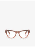 Ray-Ban Meta AI glasses cat-eye frame, imported from the UK