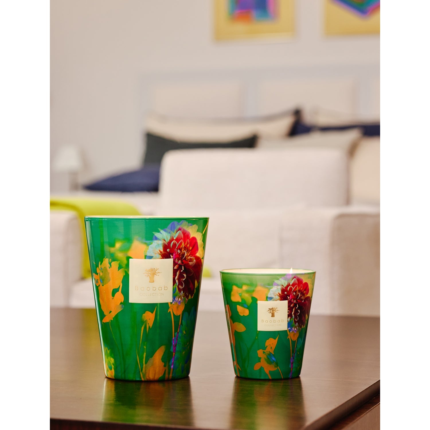 Baobab Collection Arty Flower Bouquet scented candle 2.3kg (British brand)