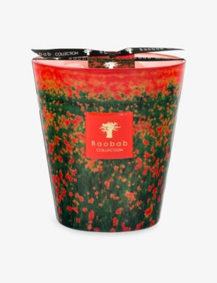 Baobab Collection Arty Flowers Poppies scented candle 2.3kg, imported from the UK