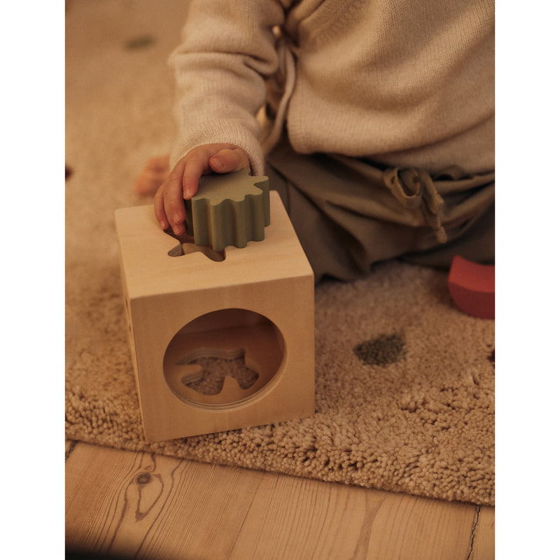 ferm LIVING Skye wooden puzzle box 10cm, imported from the UK