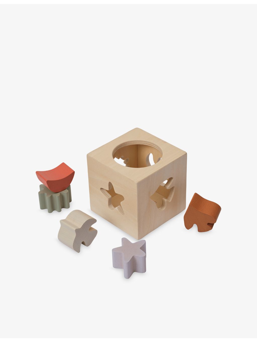 ferm LIVING Skye wooden puzzle box 10cm, imported from the UK