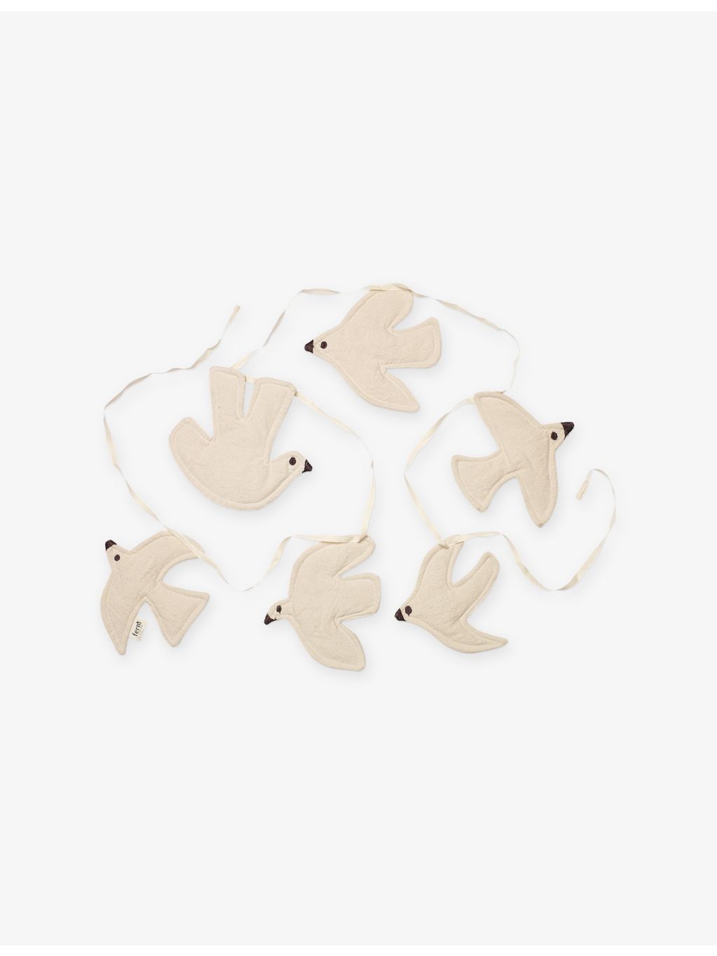 ferm LIVING decorative cotton bird garland 220cm, UK version