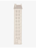ferm LIVING cotton growth chart with embroidered house design 120cm - British product