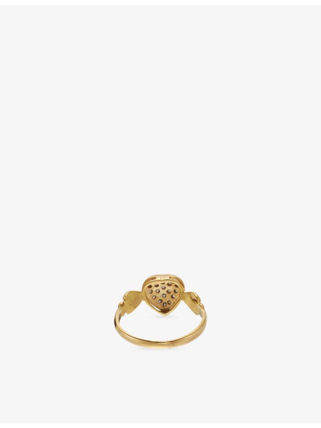 RESELFRIDGES vintage 9ct gold diamond heart ring, imported from the UK