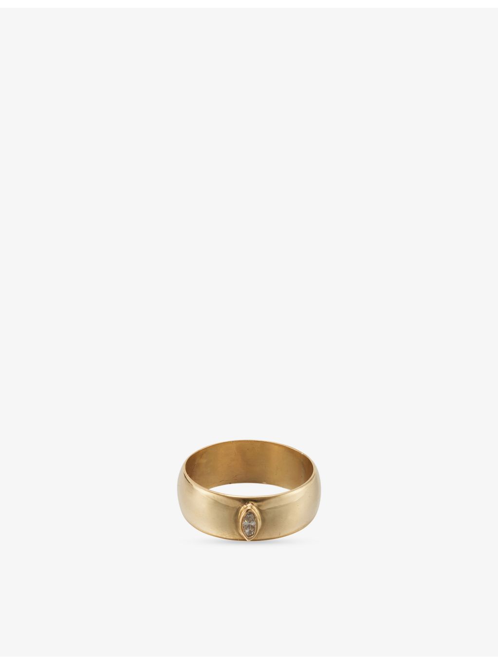 RESELFRIDGES 9ct gold marquise diamond ring, UK version