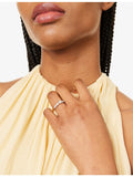 RESELFRIDGES 18ct gold diamond solitaire ring size UK M, UK version
