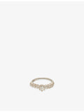RESELFRIDGES 18ct gold diamond solitaire ring size UK M, UK version