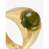 RESELFRIDGES 14ct gold tourmaline cabochon ring size 7.5 (British brand)