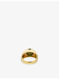RESELFRIDGES 14ct gold tourmaline cabochon ring size 7.5 (British brand)