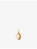 Reselfridges 9ct gold oval opal pendant charm 12mm, imported from the UK