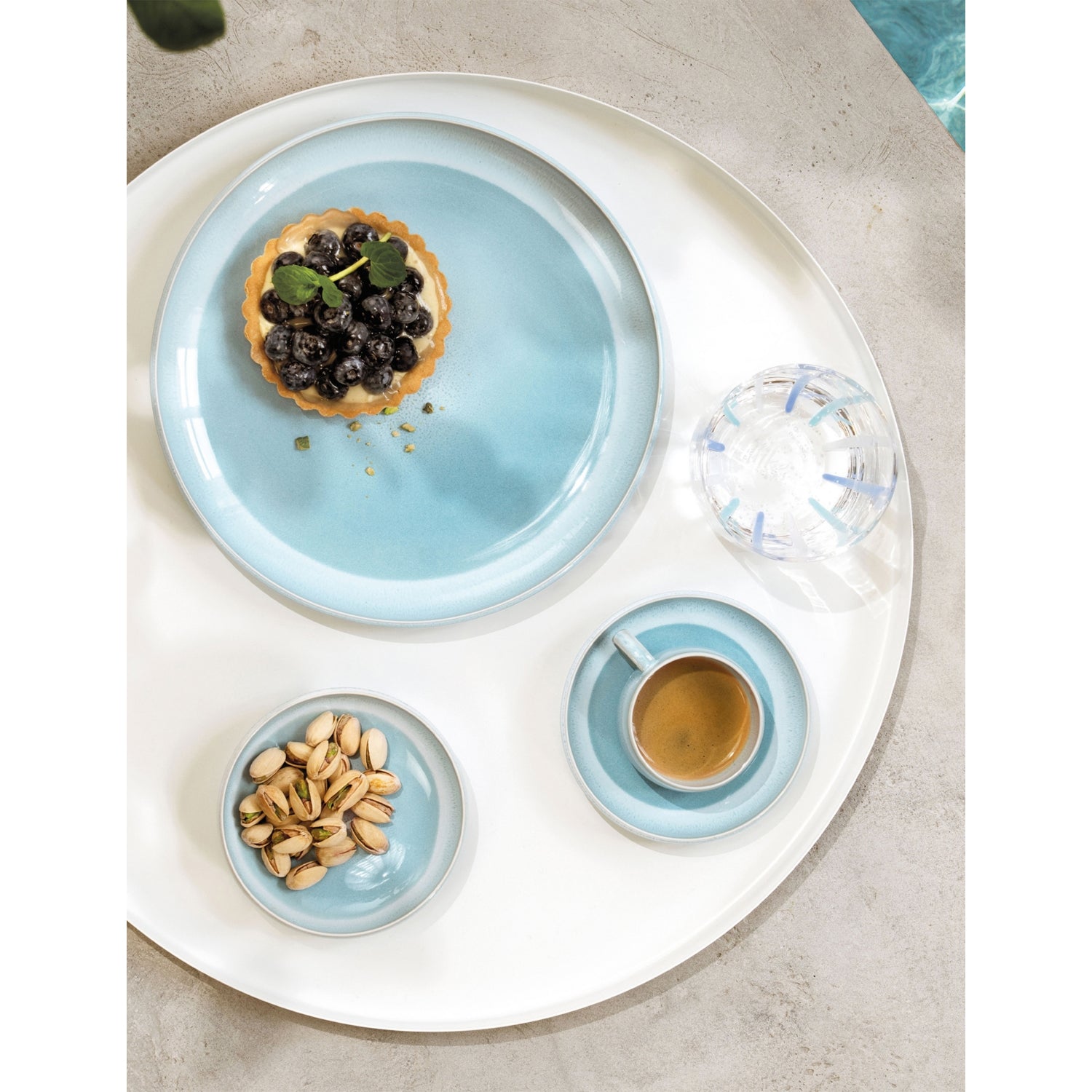 Villeroy & Boch Perlemor porcelain espresso saucer 12cm, UK version