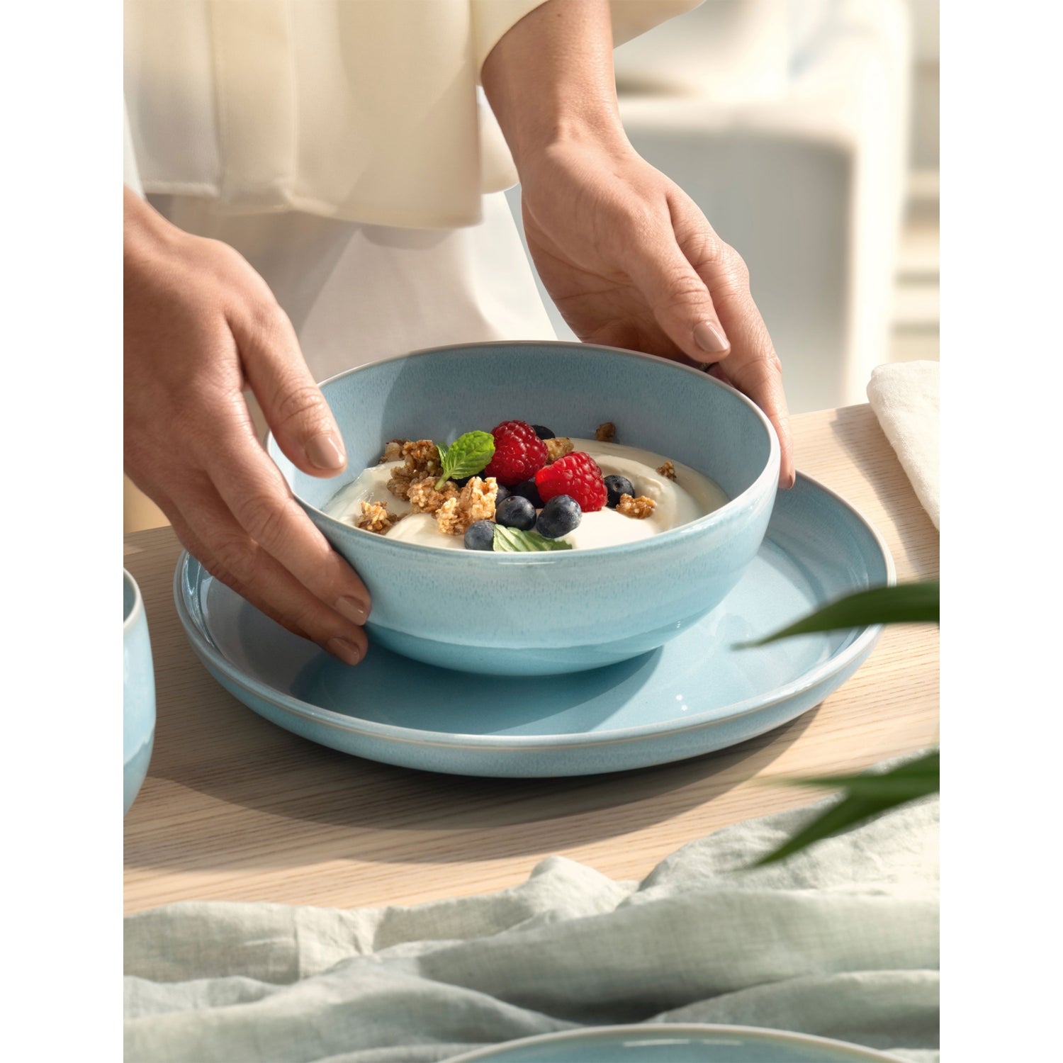 Perlemor porcelain cereal bowl by Villeroy & Boch, 550ml (British brand)