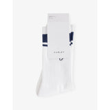 Lamar Club Stripe-Trim Cotton-Blend Socks - Egret/mauve/rose