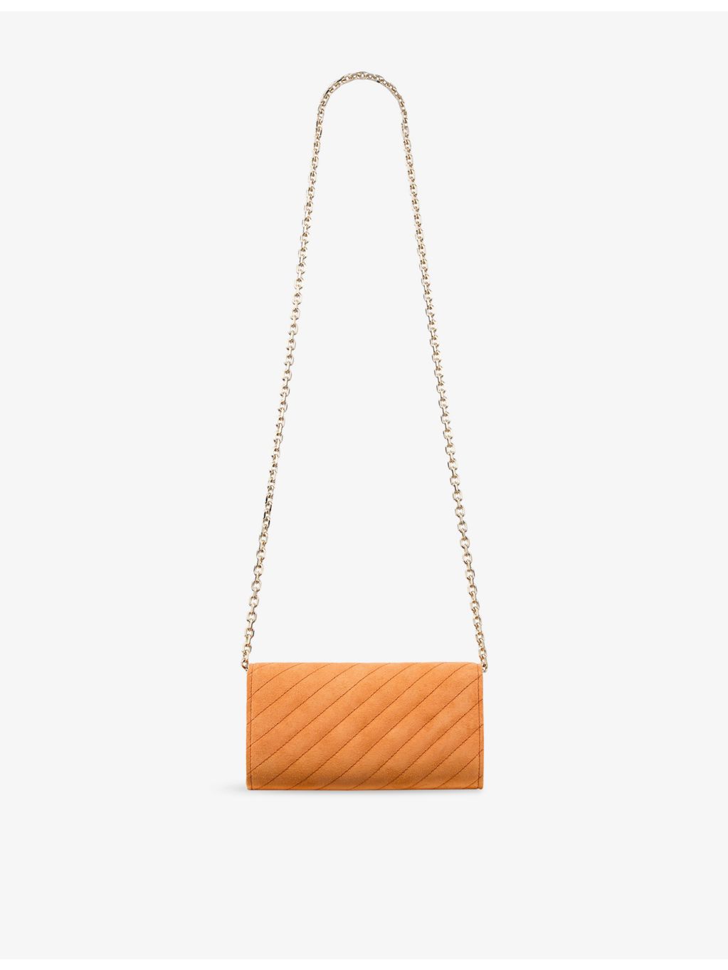 Jimmy Choo suede wallet chain with gold hardware - British product