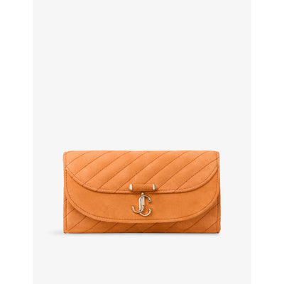 selfridges Jimmy Choo Curve Suede Wallet Chain- Buy online at McGrocer
