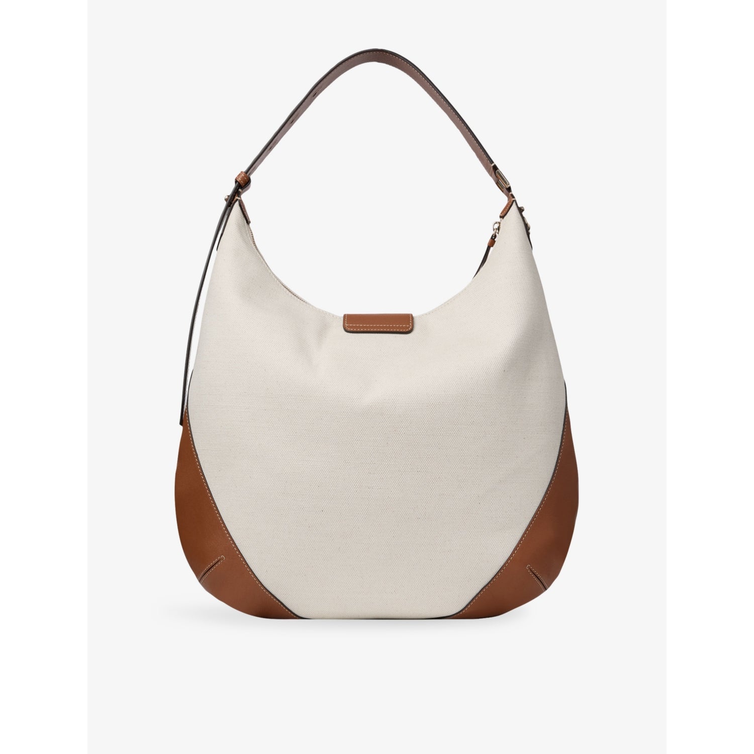 Jimmy Choo Bar Hobo canvas shoulder bag with leather trims (British brand)