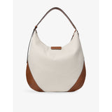 Jimmy Choo Bar Hobo canvas shoulder bag with leather trims (British brand)