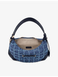 Jimmy Choo Bar Hobo denim shoulder bag, imported from the UK