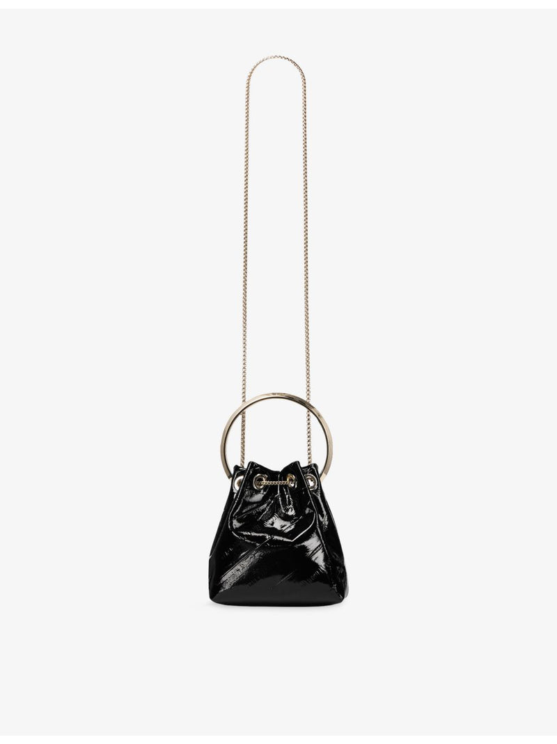 Jimmy Choo Bon Bon shiny leather bucket bag (British brand)