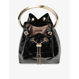 Jimmy Choo Bon Bon shiny leather bucket bag (British brand)