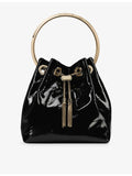 Jimmy Choo Bon Bon shiny leather bucket bag (British brand)