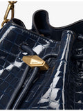 Jimmy Choo Cinch medium croc-embossed leather handbag, imported from the UK