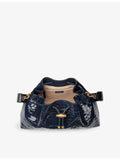 Jimmy Choo Cinch medium croc-embossed leather handbag, imported from the UK