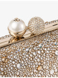Jimmy Choo Cloud Clutch satin bag with crystals, UK version