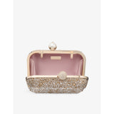 Jimmy Choo Cloud Clutch satin bag with crystals, UK version