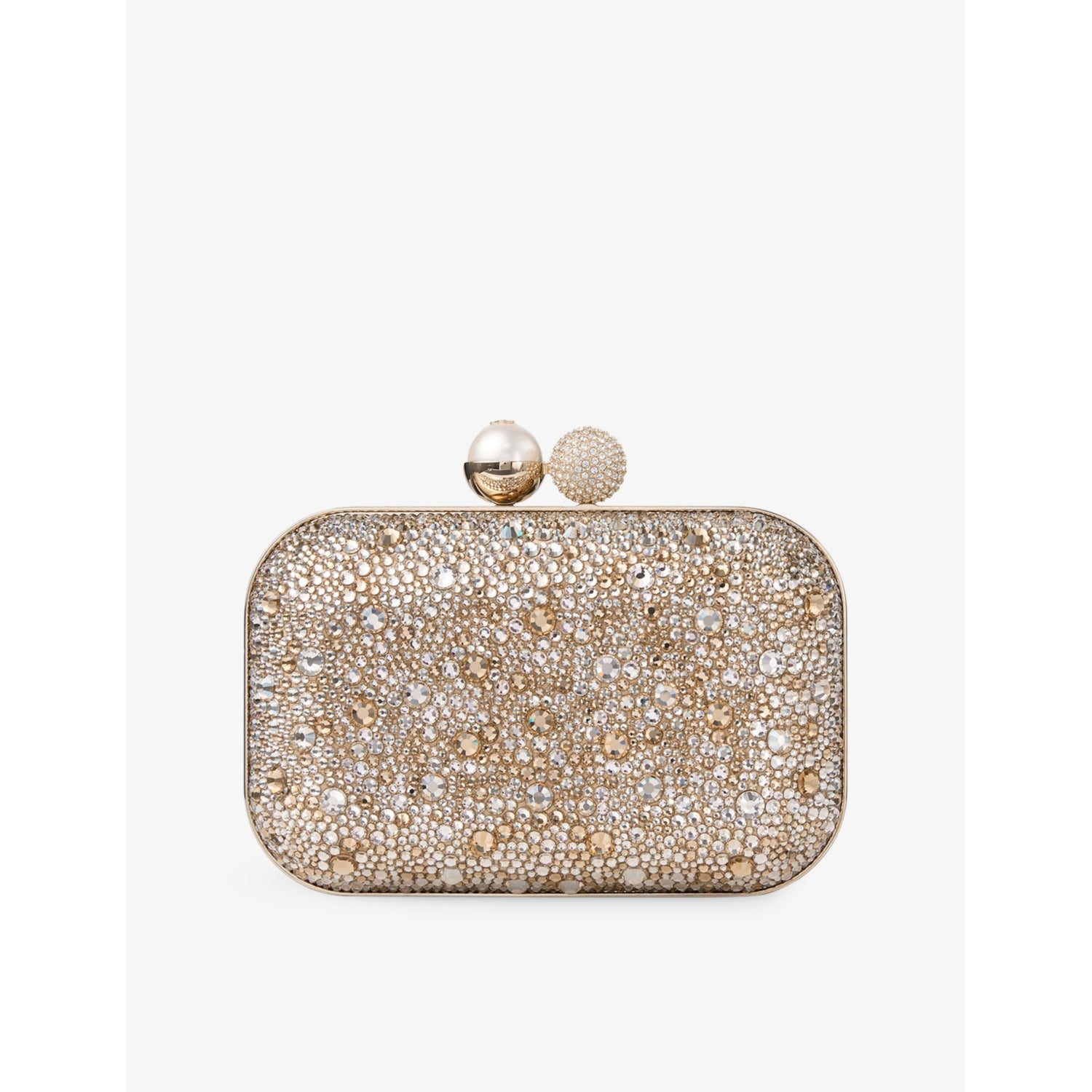 Jimmy Choo Cloud Clutch satin bag with crystals, UK version