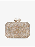 Jimmy Choo Cloud Clutch satin bag with crystals, UK version