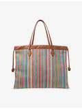 Jimmy Choo large raffia tote bag with drawstring - British product
