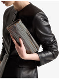 Jimmy Choo marble-effect TPU clutch bag, UK version