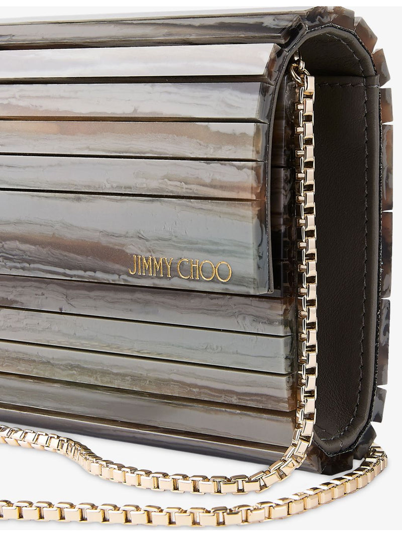 Jimmy Choo marble-effect TPU clutch bag, UK version