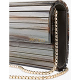 Jimmy Choo marble-effect TPU clutch bag, UK version